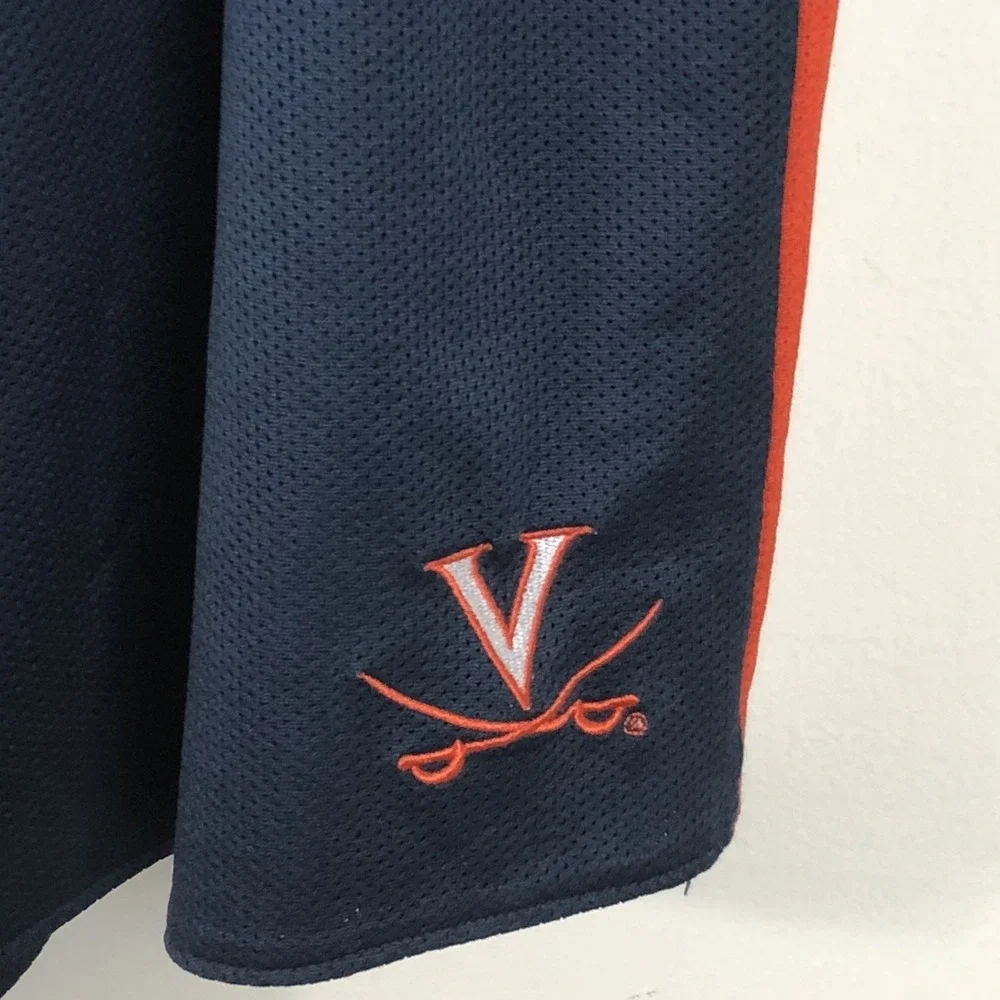 Nike Team Virginia Cavaliers Lacrosse Shorts Sz XL Navy Orange NCAA Retro Y2K